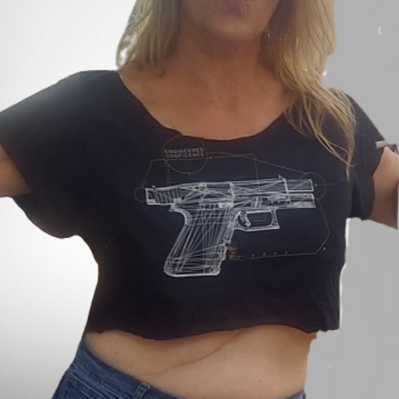 Glock cropped distressed perform tshirt size medium - Picture 3 of 4